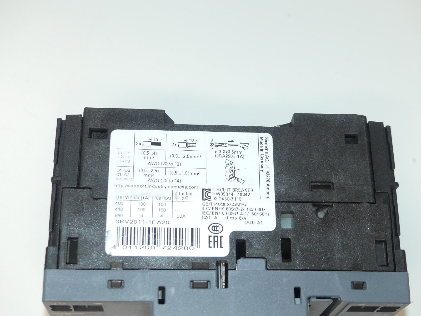 Siemens 3RV2011-1EA20