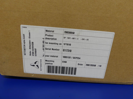 WITTENSTEIN SP 140Y-MF1-4-0K1-2S  SP140Y-MF1-4-0K1-2S