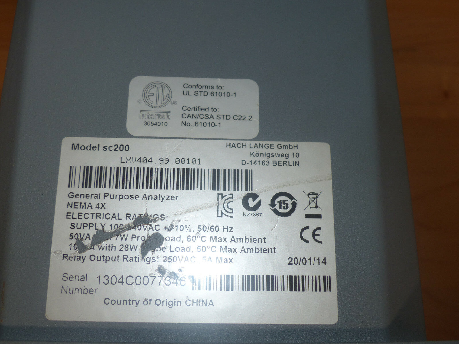 Hach Lange SC200 Analyzer LXV404.99.00101 Type NEMA 4X s.Bilder