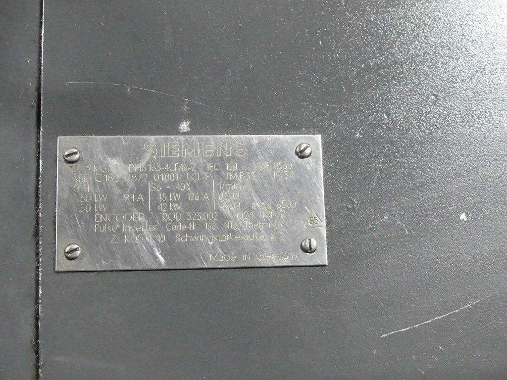 Siemens Servomotor 1PH6163-4CF46-Z  1PH61634CF46Z