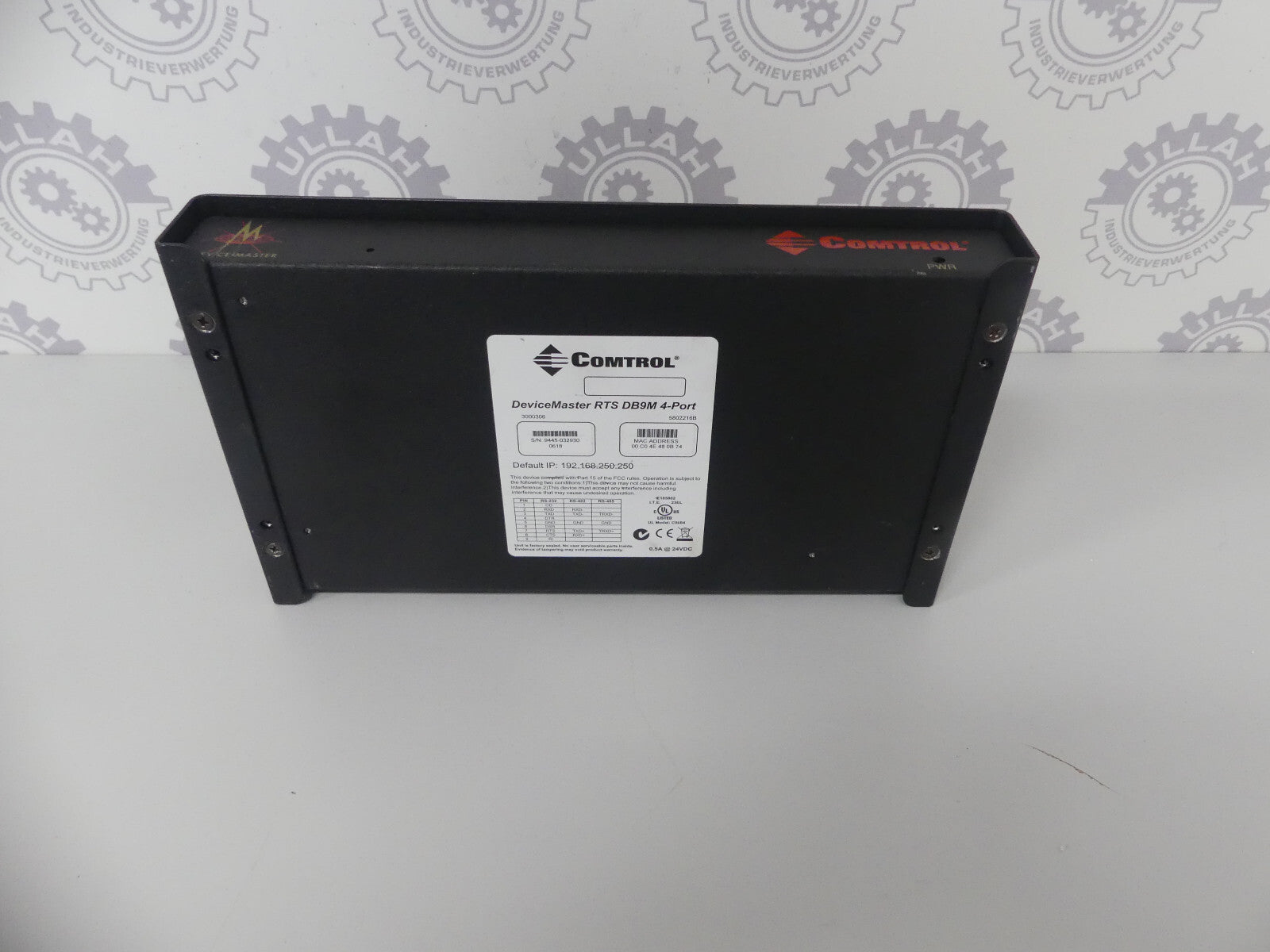 Comtrol DeviceMater RTS DB9M 4-Port