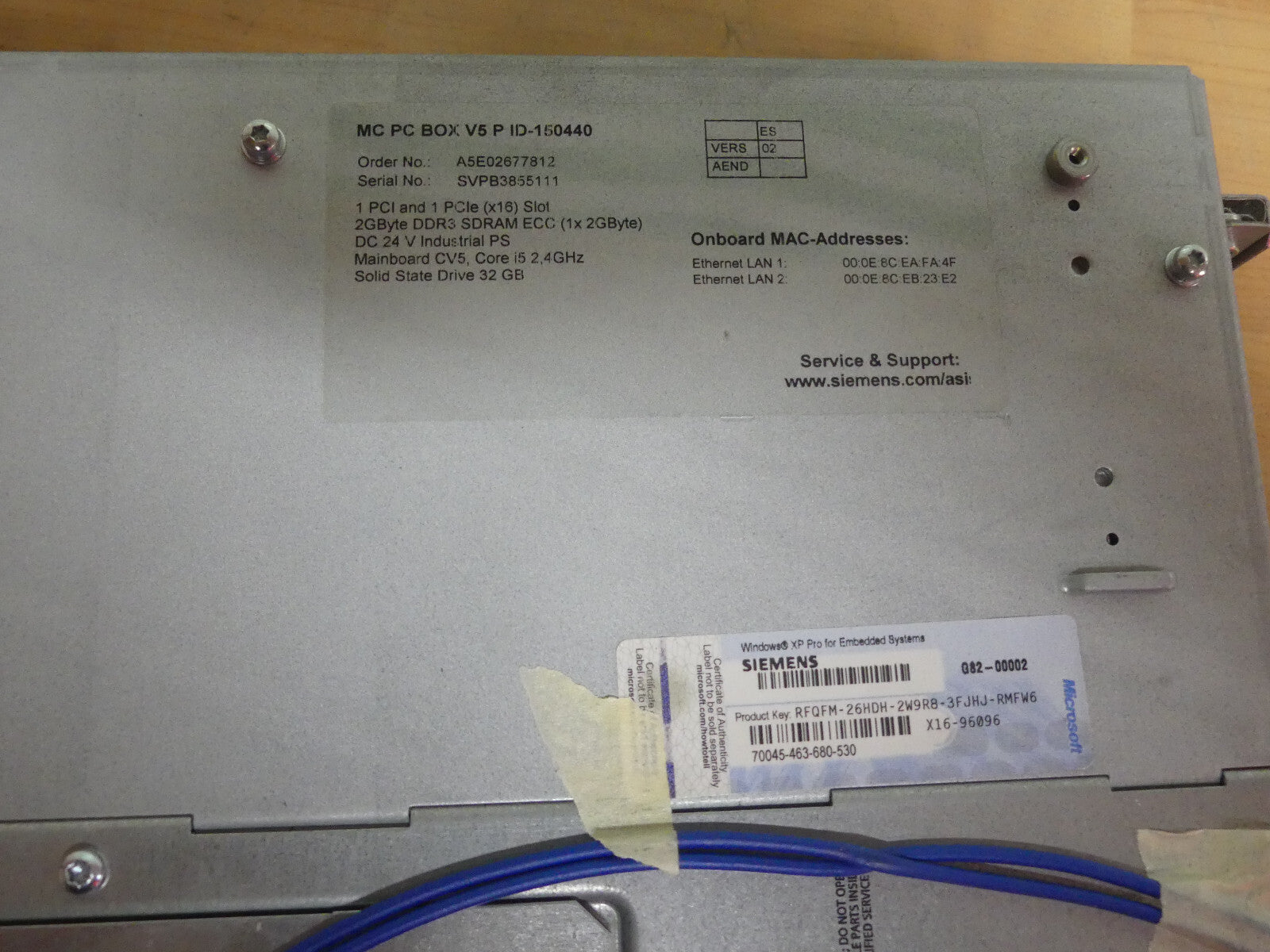 SIEMENS SINUMERIK PCU 50.5-P   6FC5210-0DF53-2AA0