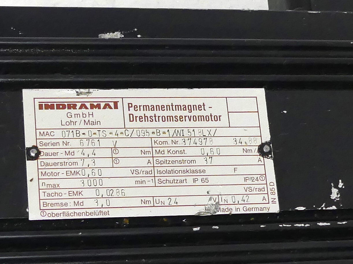 Indramat MAC071B-TS-4-C/095-B-1/WI518LX