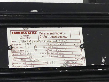 Indramat MAC071B-TS-4-C/095-B-1/WI518LX