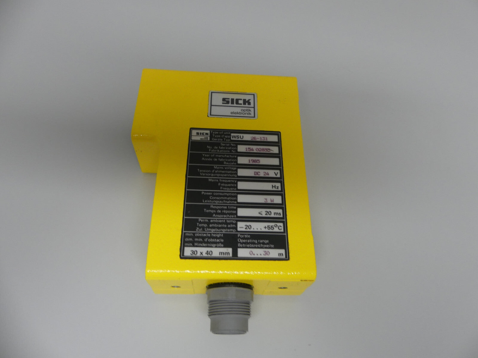 Sick WSU 26-131 Lichtschranke Sensor – Habib Ullah