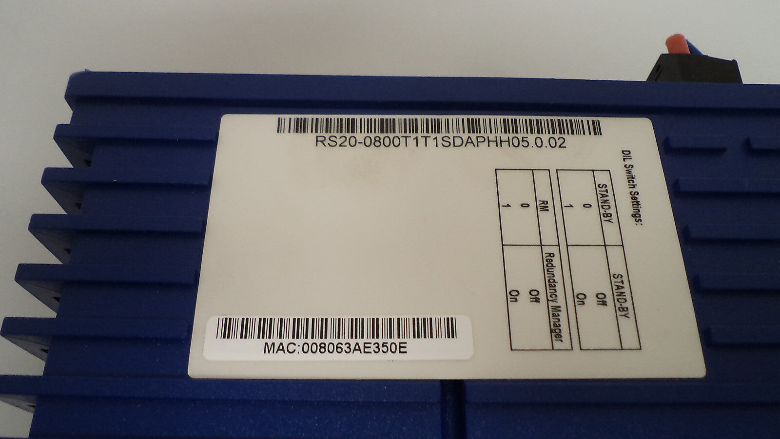 Hirschmann RS20 Rail Switch RS20-0800T1T1SDAPHH05.0.02