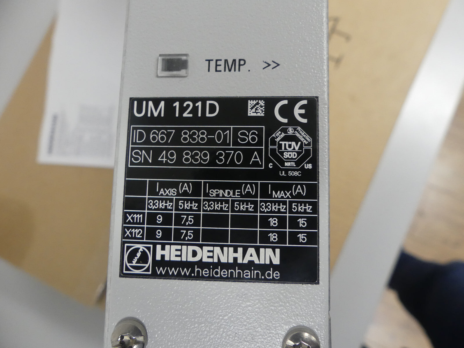 Heidenhain UM 121D ID 667838-01   Neuwertig