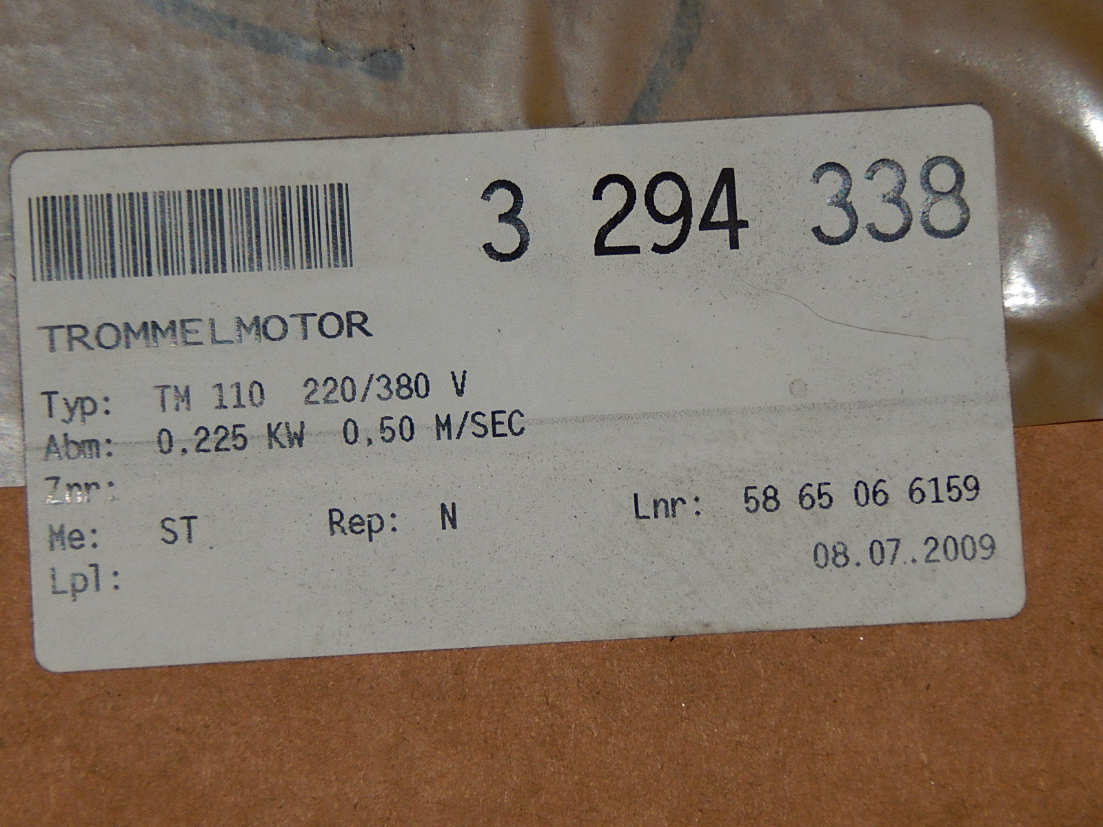 BDL TM 110S TROMMELMOTOR Unbenutzt 