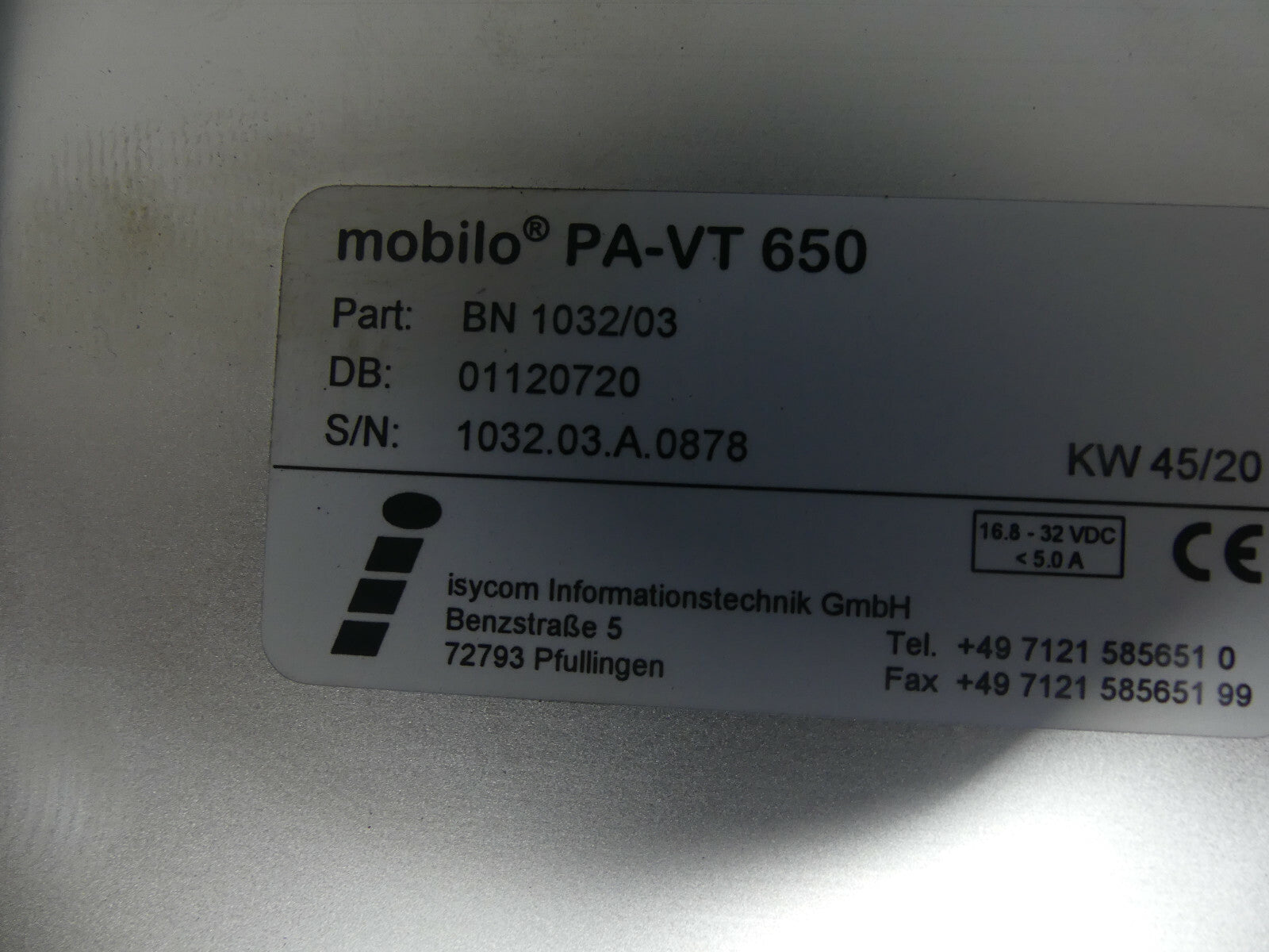 mobilo PA-VT 650