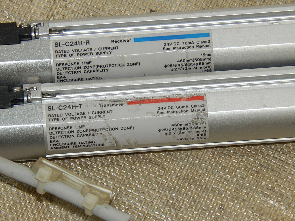  Keyence SL-C24H-T & SL-C24H-R Licht Vorhang Sender & Empfänger used