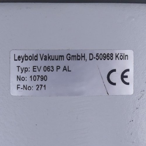 LEYBOLD EV 063 P AL 10790