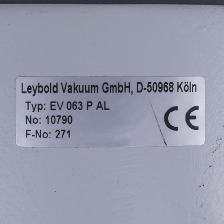 LEYBOLD EV 063 P AL 10790