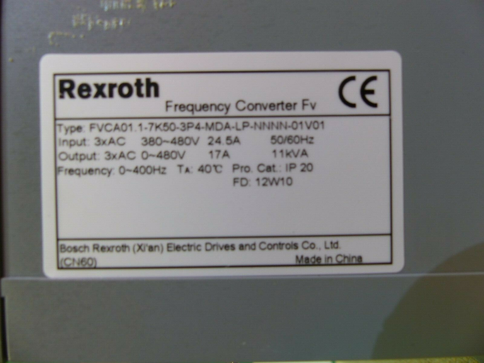 Rexroth FVCA01.1-7K50-3P4-MDA-LP-NNNN-01V01