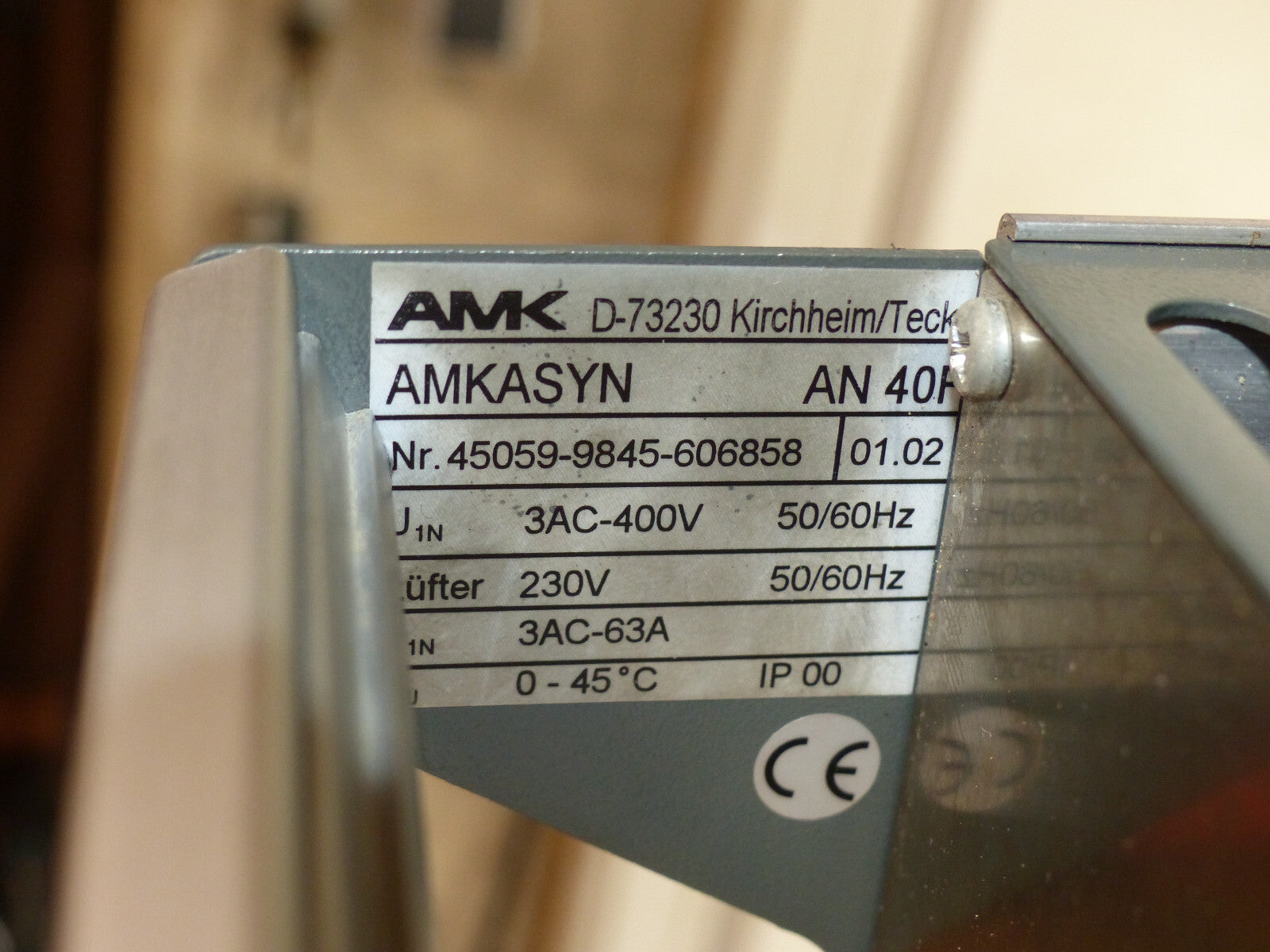 AMK AMKASYN AN40F / AN 40F / 3AC-63A / 01.02 used top zustand