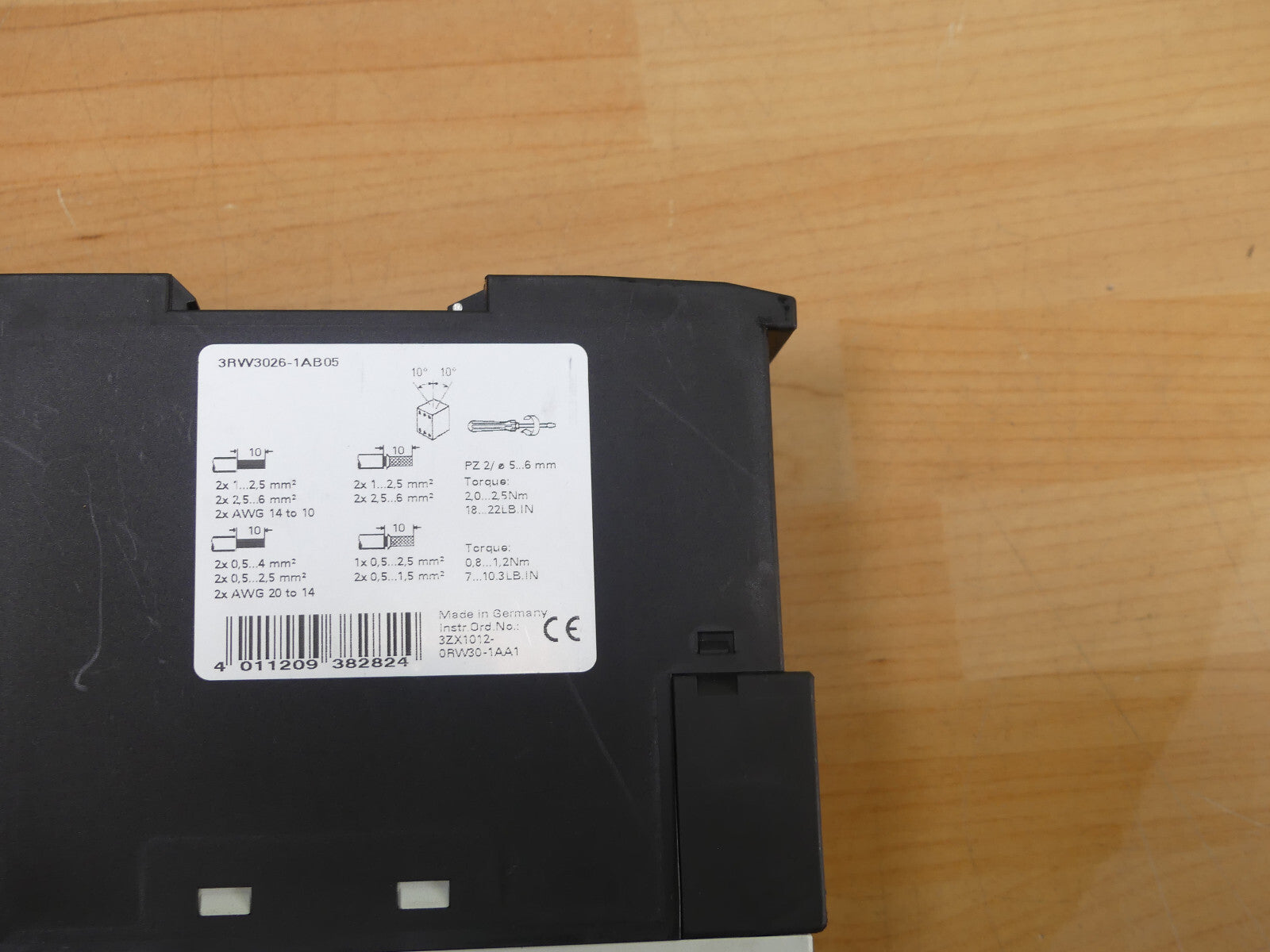 Siemens Sirius 3RW3 Sanftstarter 3RW3026-1AB05 unbenutzter