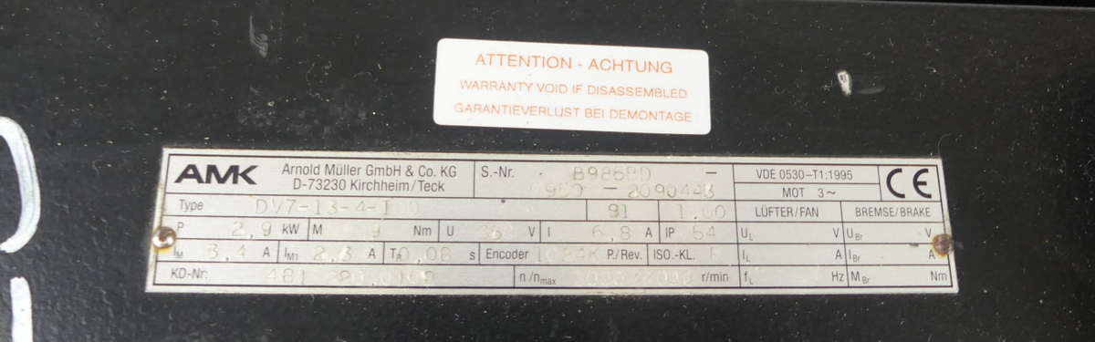 AMK DV7-13-4-I00