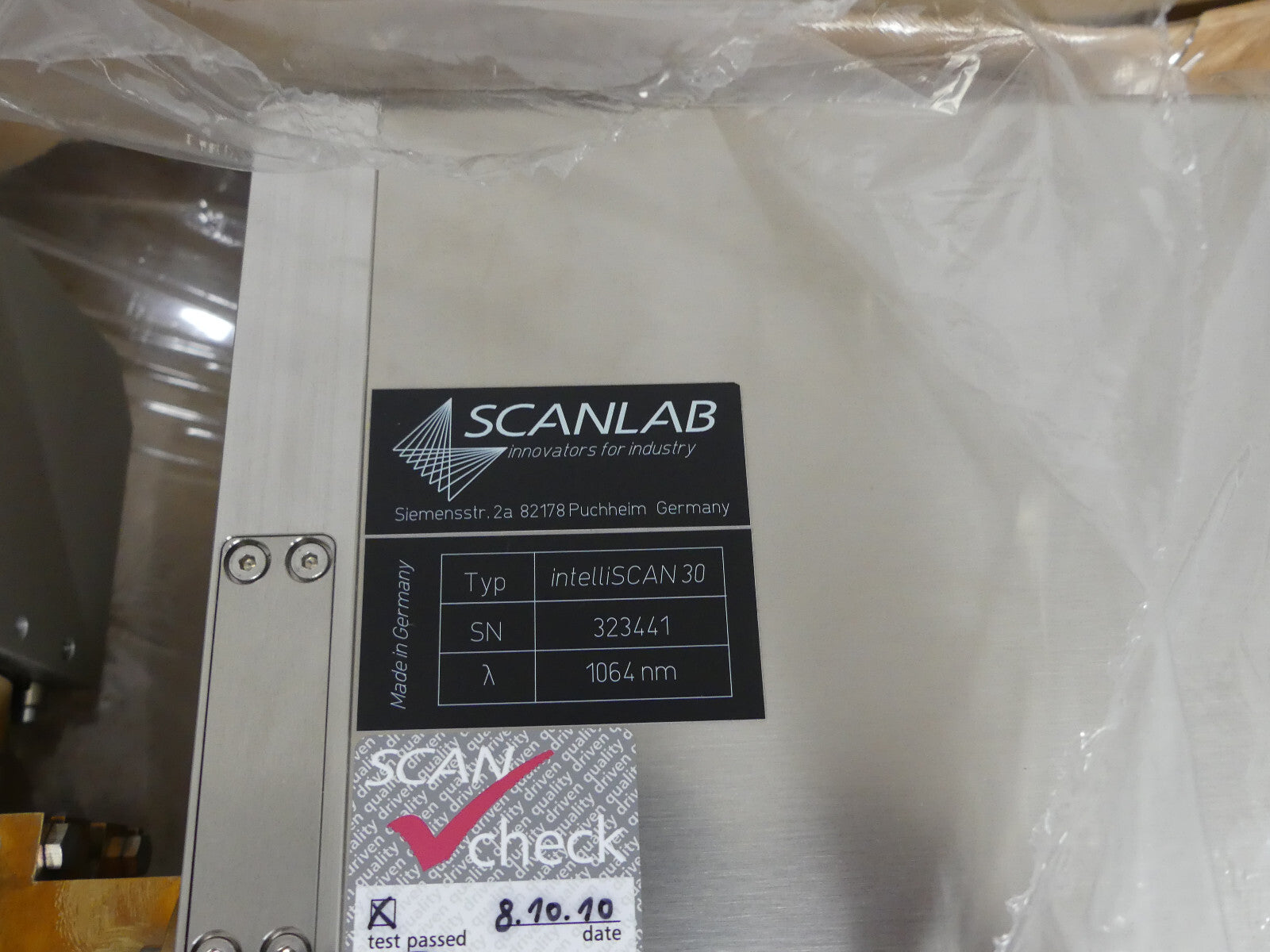 rofin laser DQ x50 032 SCANLAB innovtors for industry intelliScan30 s.bilder