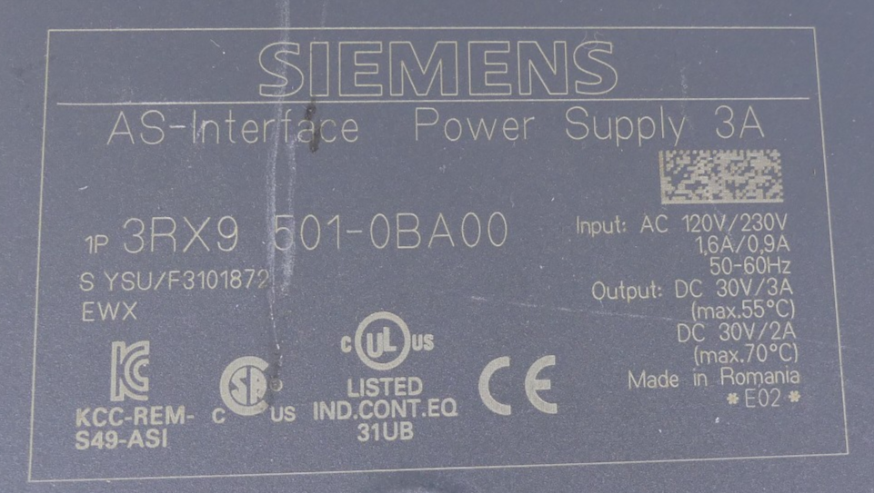 Siemens AS-i  Power 3RX9 501-0BA00