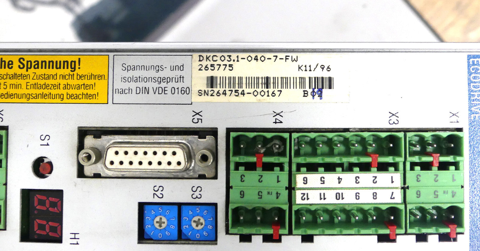 Indramat Ac Servo Controller Ecodrive DKC03.1-040-7-FW