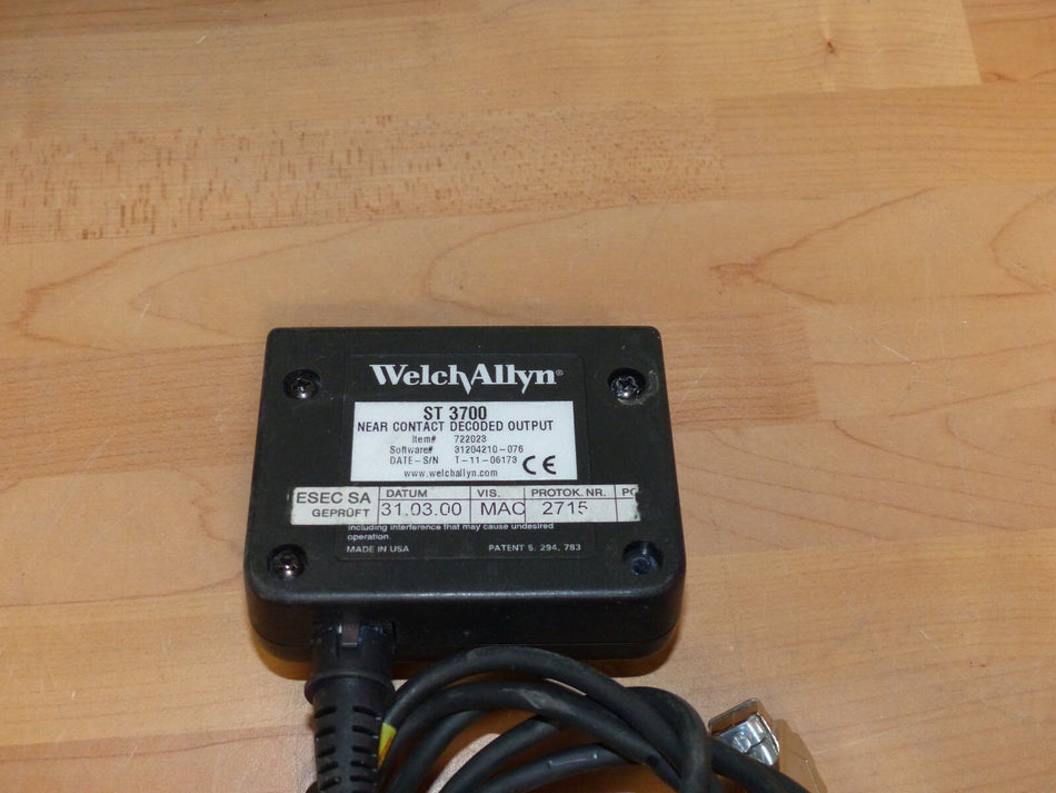 WELCHALLYN ST 3700 KONTAKTNAH DECODIERTER AUSGANG