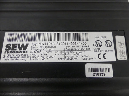 SEW MOVITRAC 31C011-503-4-00