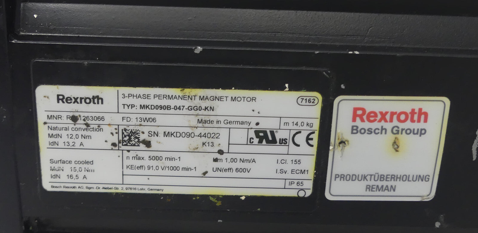 REXROTH MKD090B-047-GG0-KN