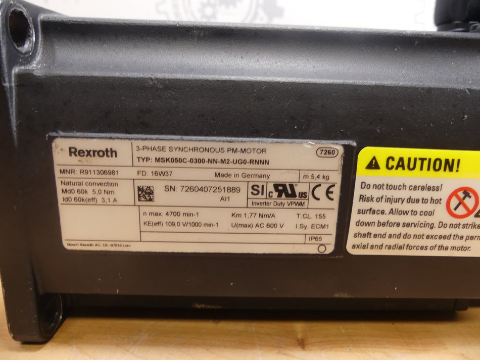 REXROTH MSK050C-0300-NN-M2-UG0-RNNN