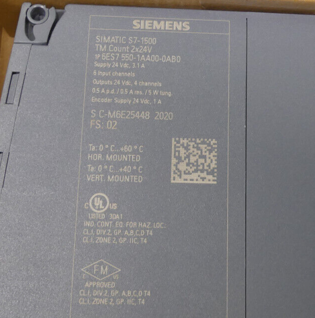 Siemens 6ES7550-1AA00-0AB0 6ES7 550-1AA00-0AB0