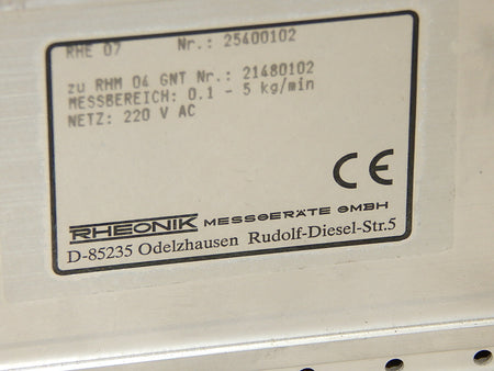 RHEONIK Auswertegerät // CESI EX-95.D.060 // RHE07 220V AC 50Hz used