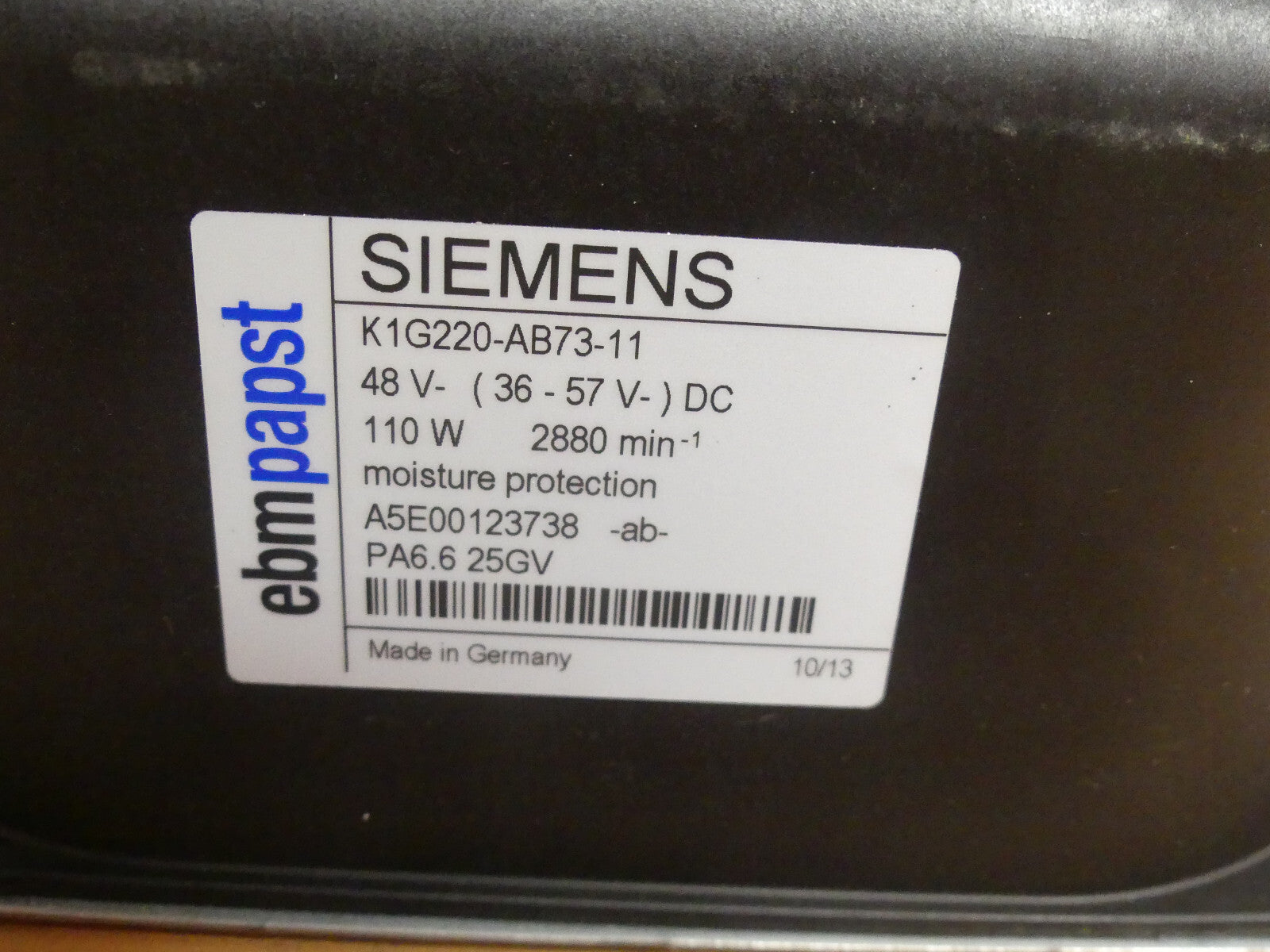 Siemens Lüfter K1G220-AB73-11