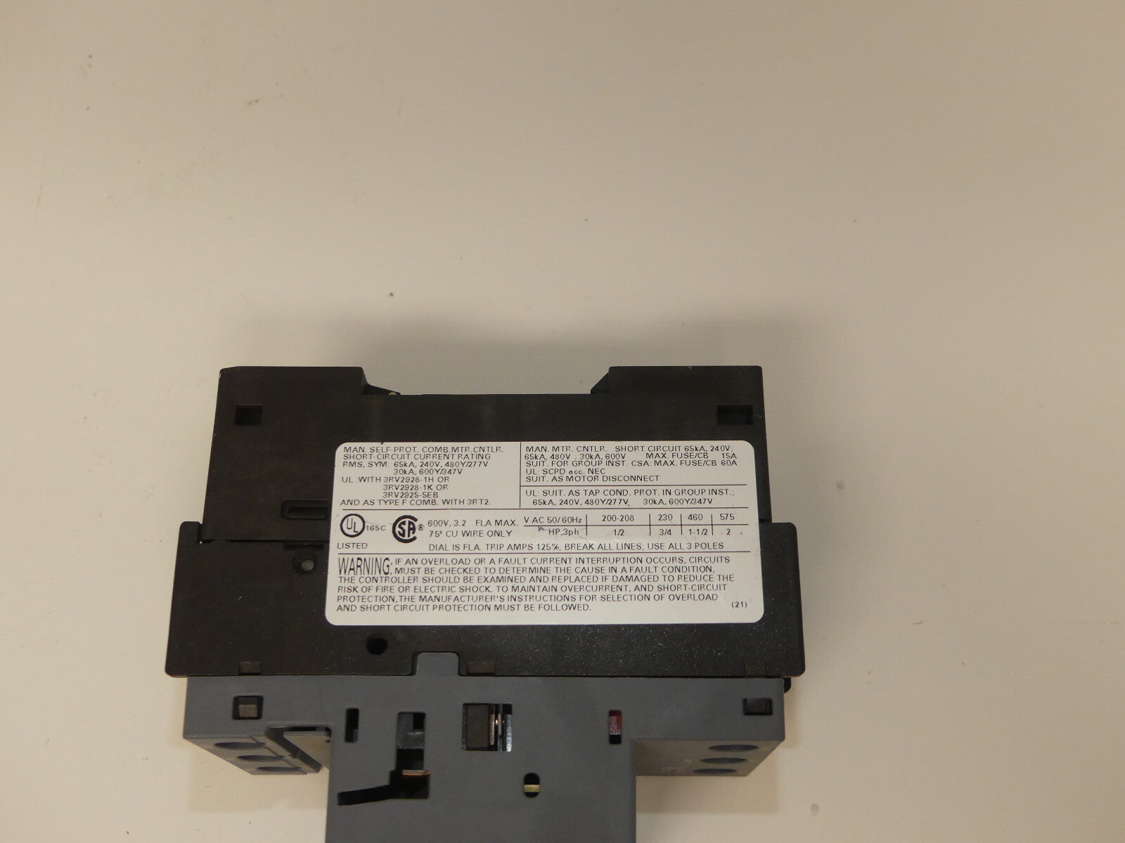 Siemens Leistungsschalter 3RV2021-1DA10