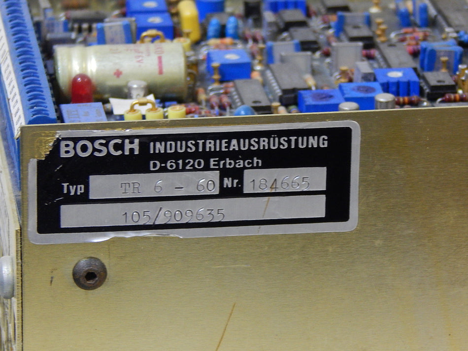 Bosch Industrieausrüstung Steuerungs Gerät  TR 6-60 / 184665 Used