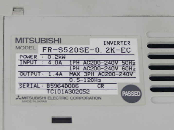 Mitsubishi FR-S520SE-0.2K-EC Inverter