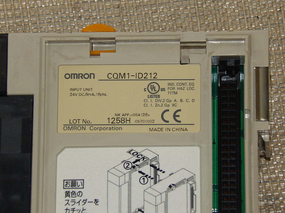  Omron CQM1-ID212 Input Unit 24VDC 6mA used