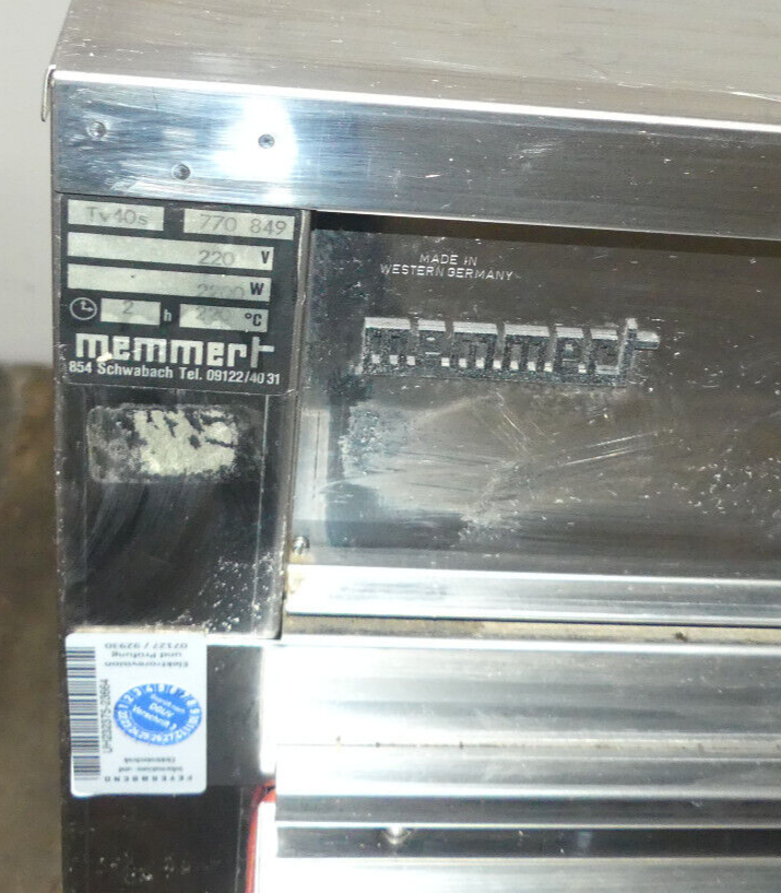 Memmert Tv40s Trockenschrank 220c