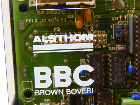 Alsthom  BBC Axodyn Drehzahlregelgerät  Motor Print SZ6602 Used Deckel gebrochen