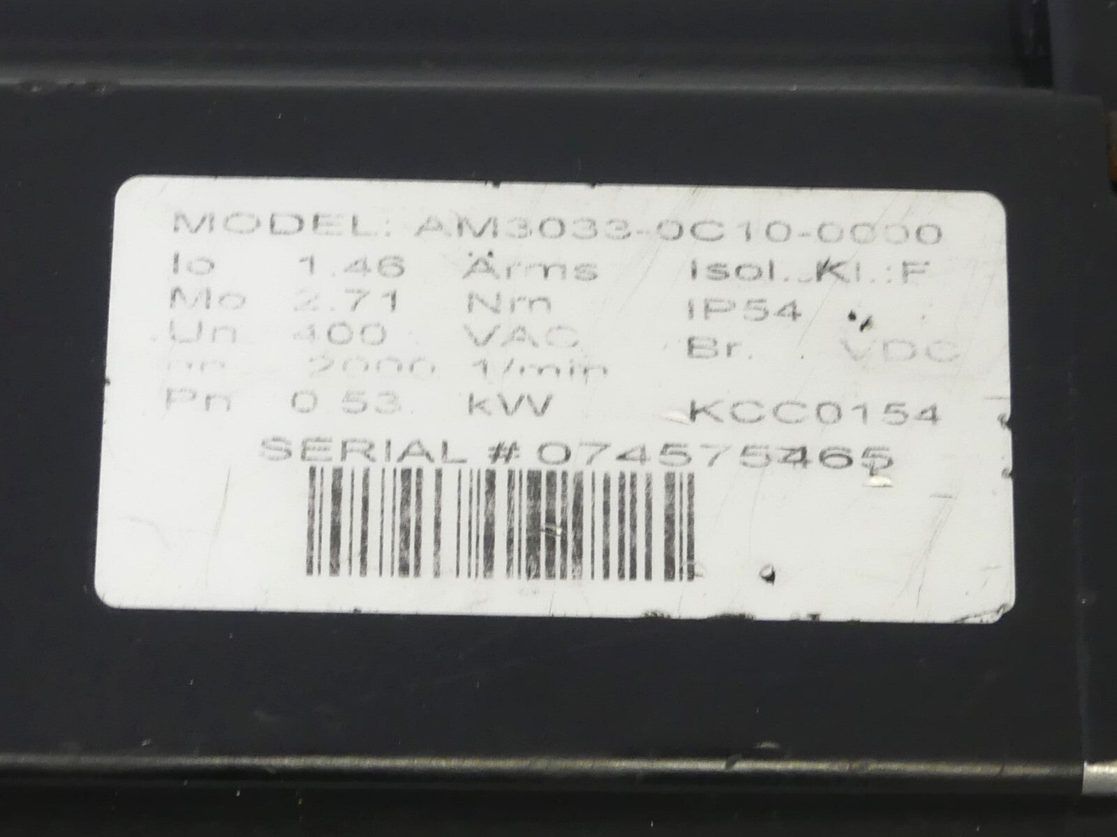 BECKHOFF AM3033-0C10-0000