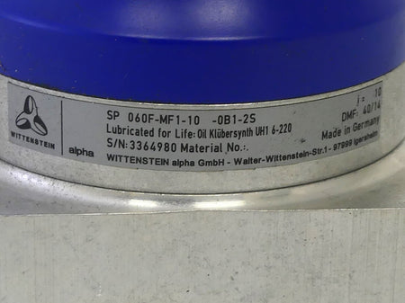 Wittenstein Alpha SP060F-MF1-10-0B1-2S