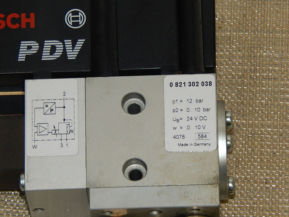  Bosch PDV 0821302038 Pneumatisches Proportionalventil used