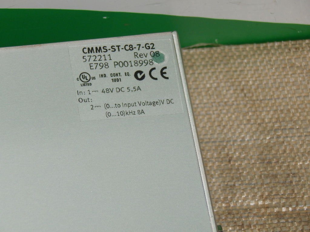  Festo CMMS-ST-C8-7-G2 / CMMSSTC87G2 572211 Rev. 08 Motor Controller 