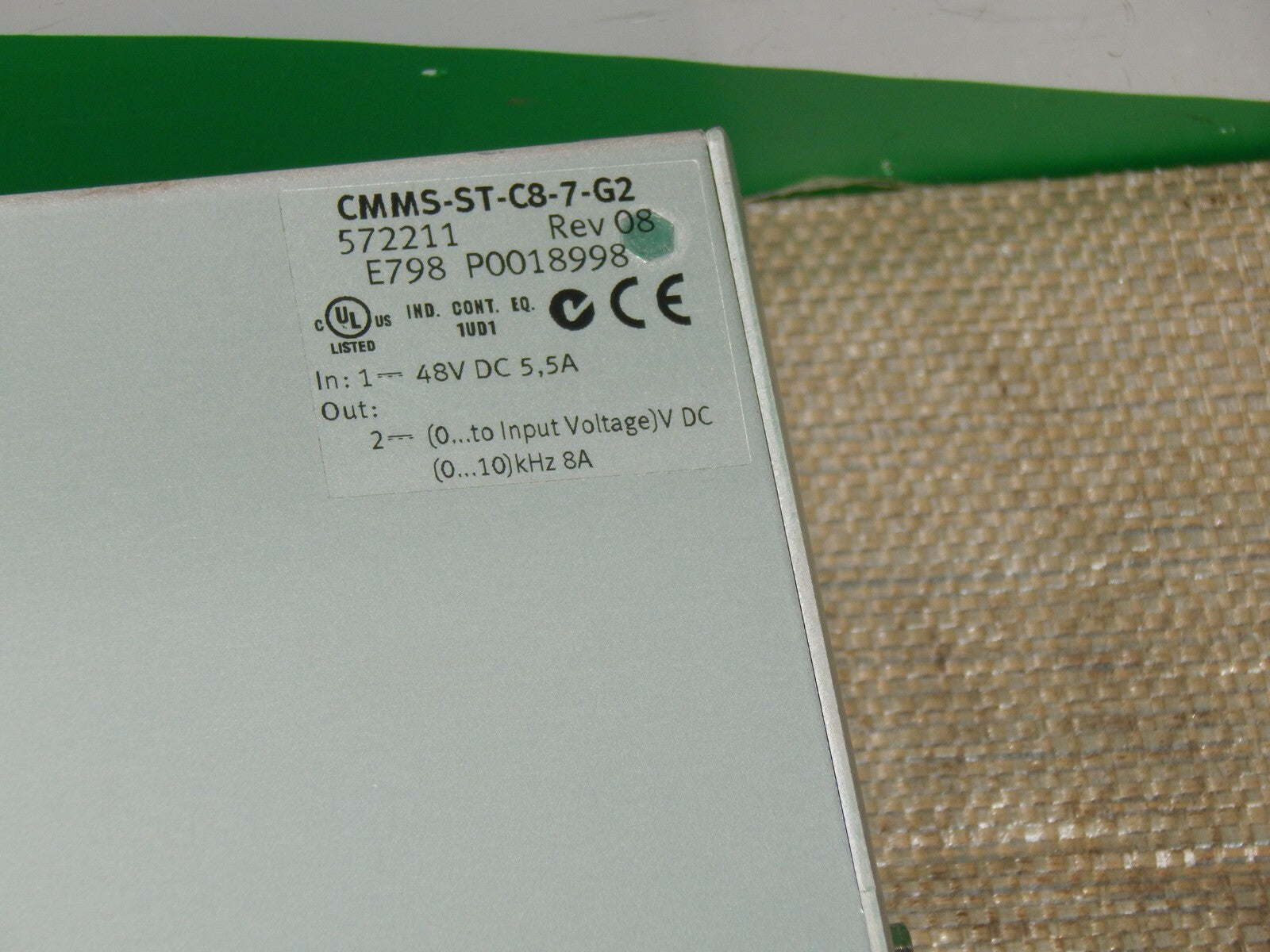  Festo CMMS-ST-C8-7-G2 / CMMSSTC87G2 572211 Rev. 08 Motor Controller 