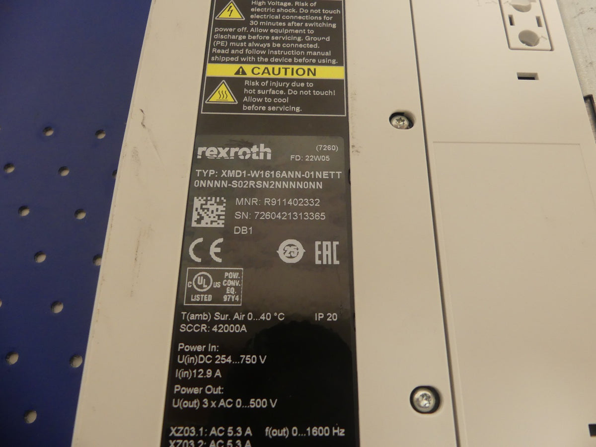 Rexroth XMD1-W1616ANN-01NETT0NNNN-S02RSN2NNNN0NN