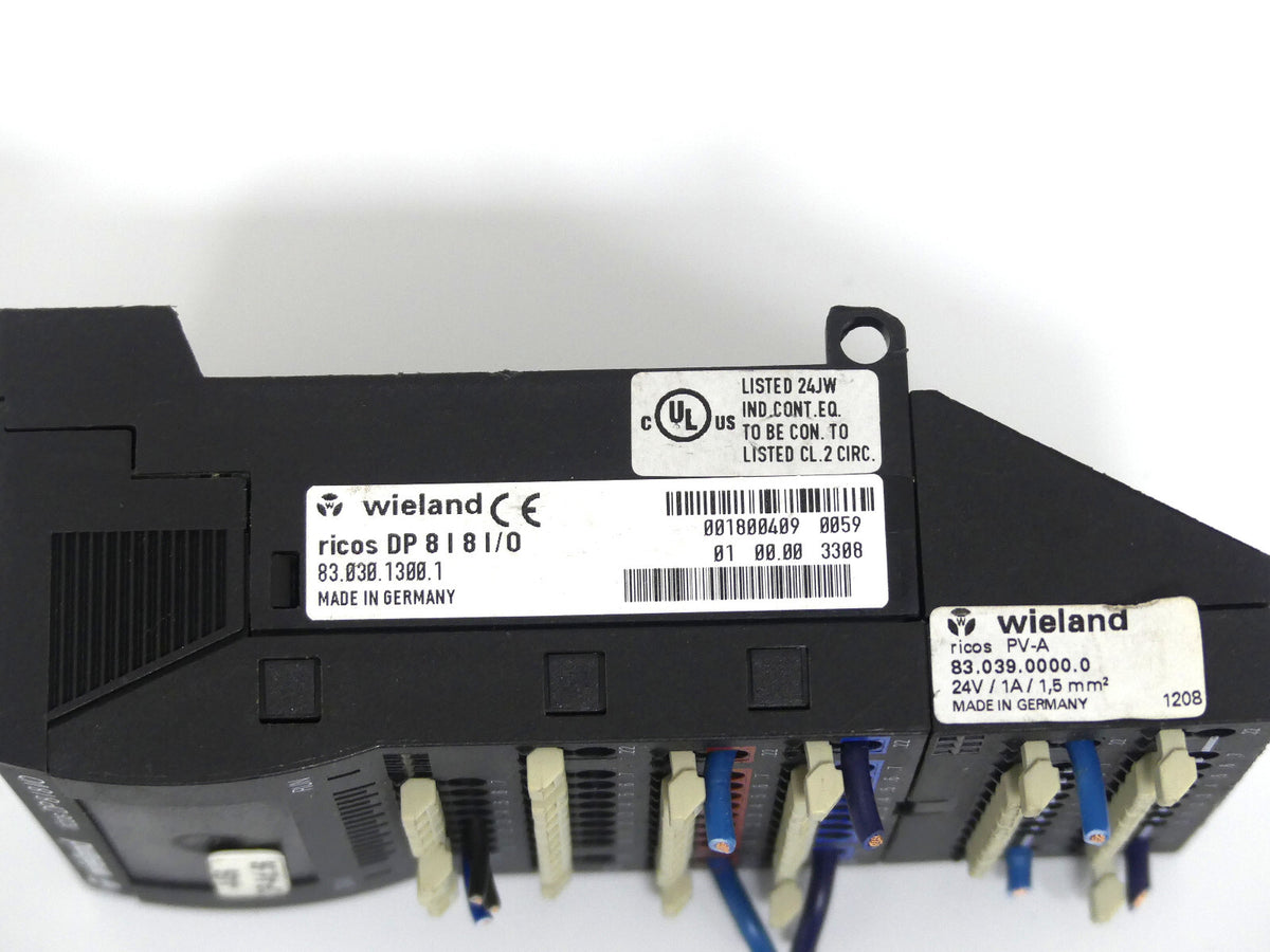 Wieland ricos 8 I/O Modul 83.035.3100.1 + 83.039.0000.0