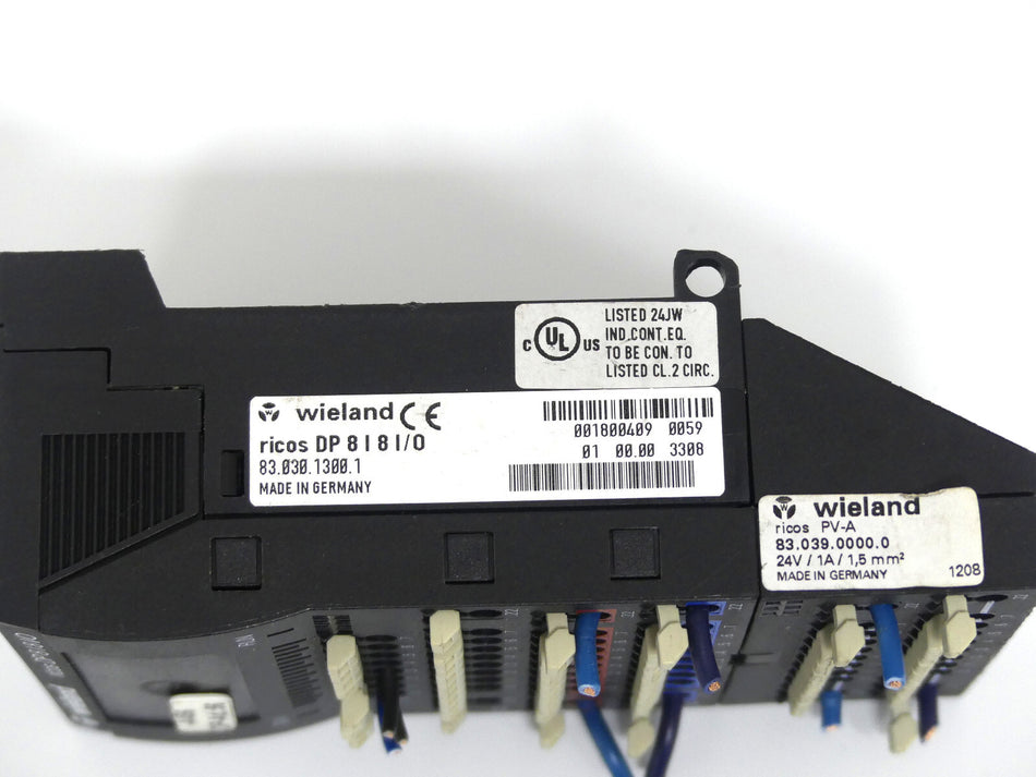 Wieland ricos 8 I/O Modul 83.035.3100.1 + 83.039.0000.0