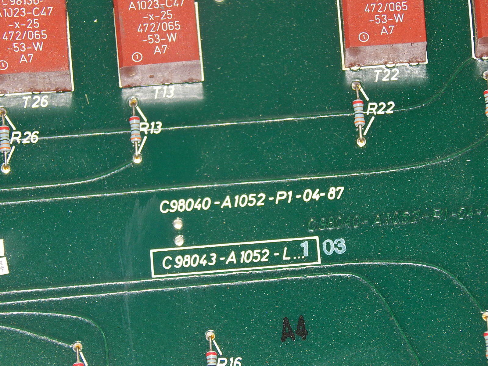 Siemens C98043-A1052-L1-03 //Simoreg Board 