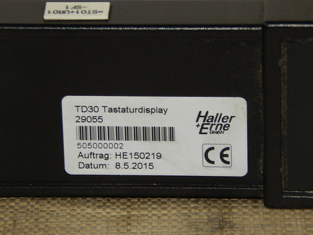  Haller + Erne TD30 Tastaturdisplay HE150219 used s.Bilder