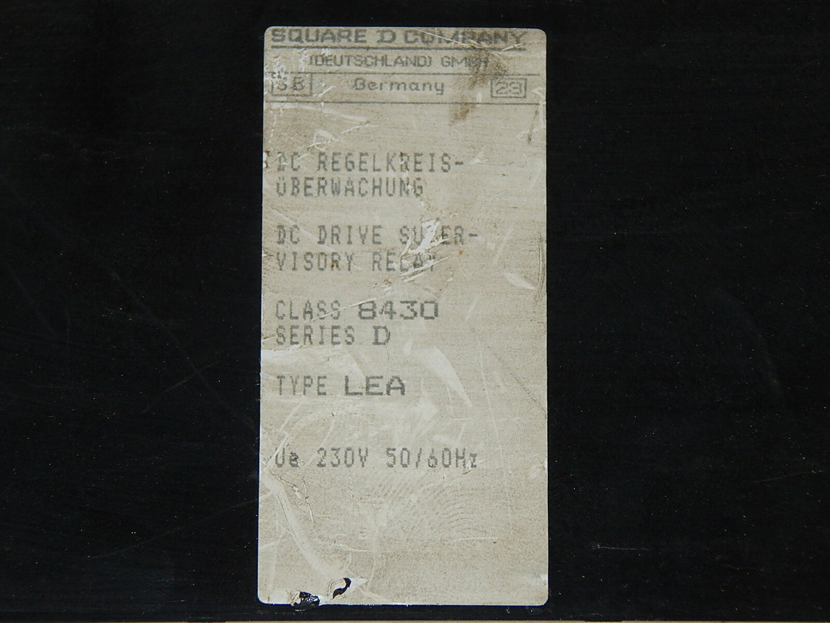  SQURRE D DC-Regelkreis-Überwachung Type.LEA Class 8430 