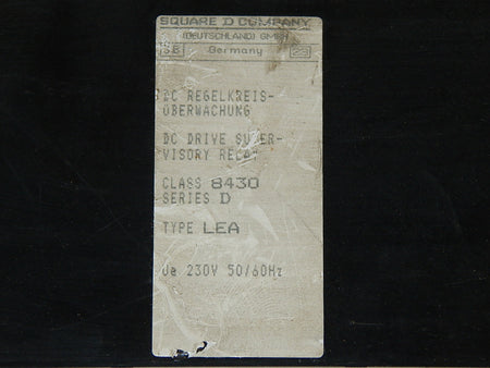  SQURRE D DC-Regelkreis-Überwachung Type.LEA Class 8430 