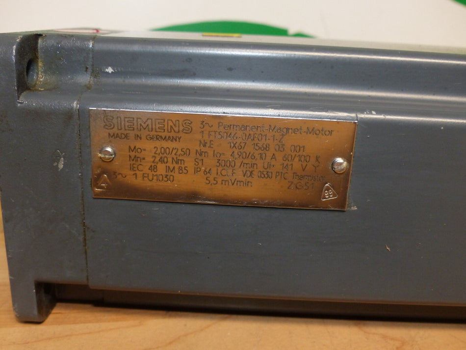 SIEMENS  1FT5046 -0AF01 -1 -Z +Balluff encoder used s.Bilder