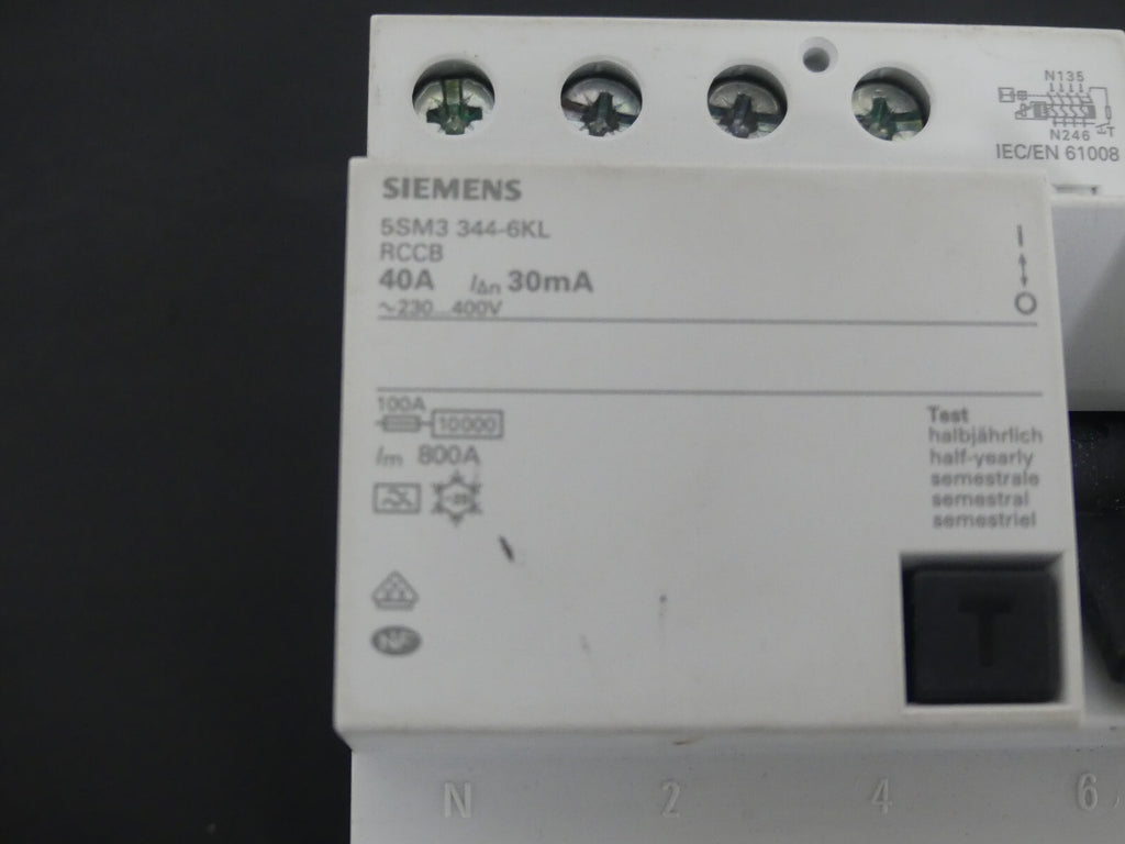 SIEMENS 5SM3 344-6KL RCCB used